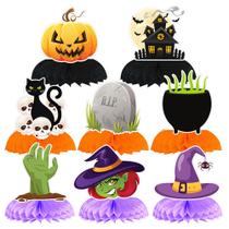 Enfeites de Halloween em Papel - Diversão Clássica de Doces ou Travessuras