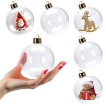 Enfeites de Natal AMS Clear Plastic 80 mm/30 ct preenchíveis