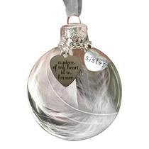 Enfeites de Natal Angel Feathers Ball A Piece Of My Heart Enfeites de Natal Angel Feathers Ball A Piece Of My Heart