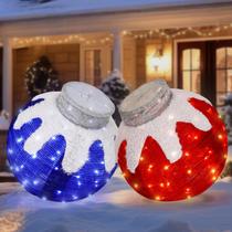 Enfeites de Natal ao ar livre BRIGHTDECK com 80 luzes LED