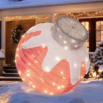 Enfeites de Natal ao ar livre BRIGHTDECK Lighted Pop-up Ball