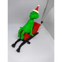 Enfeites de Natal Articulados em 3D Decoração Natalina Criativa para Prateleira e Estante