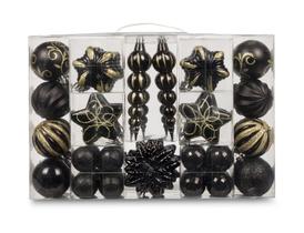 Enfeites de Natal AUXO-FUN Luxury Collection, pacote com 73