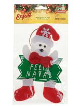 ENFEITES DE NATAL COM PLACA 14x10 "FELIZ NATAL" ENFEITES DE NATAL COM PLACA 14x10 "FELIZ NATAL"
