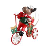 Enfeites De Natal Criativos Em Resina E Ferro Com Papai Noel E Rena Para Decoração De Mesa E Casa
