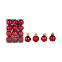 Enfeites De Natal De 30mm, 24 Peças, Ornamentos Para Festa De Natal, Decoração Para Casa