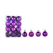Enfeites De Natal De 30mm, 24 Peças, Ornamentos Para Festa De Natal, Decoração Para Casa