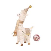 Enfeites De Natal De Alpaca, Bonecos De Pelúcia Fofos, Figuras De Animais De Pelúcia, Decoração De