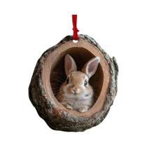 Enfeites De Natal De Animais Em Acrílico: Pingentes De Pássaro, Coruja, Esquilo E Coelho Para Enfeites De Natal De Animais Em Acrílico: Pingentes De Pássaro, Coruja, Esquilo E Coelho Para