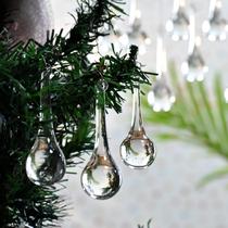 Enfeites de Natal de vidro Indian Shelf 3" Teardrop 20 Pc