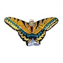 Enfeites de Natal do Velho Mundo: Coleção de borboletas Vidro Soprado Enfeites para Árvore de Natal, Swallowtail Buttferly, Multicolor, 2.500 (12164)