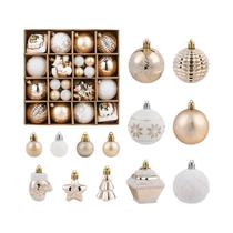 Enfeites De Natal Em Forma De Bola De Champagne 42PCS 6CM Pendentes Para Árvore De Natal Decoração