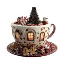 Enfeites De Natal Em Forma De Xícara De Café 2D, Pendente De Casa De Neve Em Acrílico Para Homens, Enfeites De Natal Em Forma De Xícara De Café 2D, Pendente De Casa De Neve Em Acrílico Para Homens,