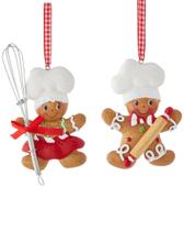 Enfeites de Natal Kurt S. Adler Gingerbread Boy & Girl Enfeites de Natal Kurt S. Adler Gingerbread Boy & Girl