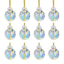 Enfeites de Natal LÈFERS Crystal Glass AB Color 12 unidades Enfeites de Natal LÈFERS Crystal Glass AB Color 12 unidades