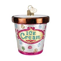 Enfeites de Natal Old World Ice Cream Lover Glass Blwn Enfeites de Natal Old World Ice Cream Lover Glass Blwn