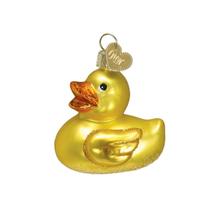 Enfeites de Natal Old World Rubber Ducky Baby Collection