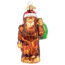 Enfeites de Natal Old World Santa Sasquatch Glass Blwn