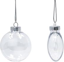 Enfeites de Natal preenchíveis de plástico Creative Hobbies, pacote com 12 cm de 10 cm