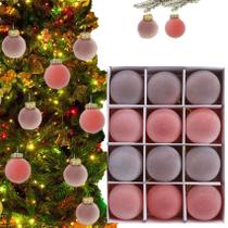 Enfeites de Natal Spiritch Velvet 6 cm 12 unidades Enfeites de Natal Spiritch Velvet 6 cm 12 unidades