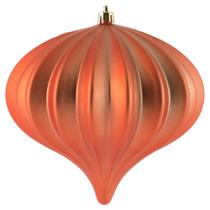 Enfeites de Natal Vickerman de 14,5 x 14 cm Coral Matte Onion, 3 peças
