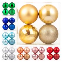 Enfeites de Natal XmasExp Gold Shatterproof 8 cm (1 unidade)