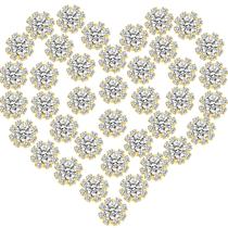 Enfeites de strass, botões de encosto plano, 70 unidades, 16 mm Enfeites de strass, botões de encosto plano, 70 unidades, 16 mm