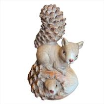 Enfeites figura decorativa grillo esquilo 62015-380 resina