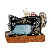 Enfeites, Hobbies de Natal do Velho Mundo, Máquina de Costura, Vidro Enfeites, Hobbies de Natal do Velho Mundo, Máquina de Costura, Vidro
