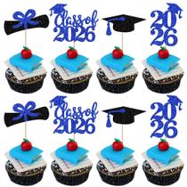 Enfeites para Cupcake YCTHUNFISH Formatura 2026 Pacote com 24