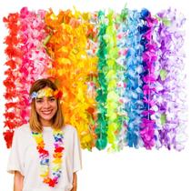 Enfeites para Festa OHOME Luau Leis Pacote com 24 Decorações Havaianas