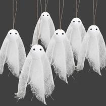 Enfeites pendurados para fantasmas de Halloween Watayo 16 peças de 9 cm