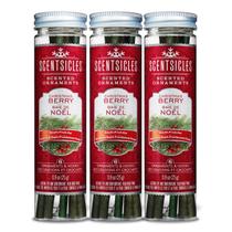 Enfeites perfumados, fragrâncias, frutas vermelhas de Natal, 3 garrafas