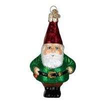 Enfeites, presentes de jardim de Natal do Velho Mundo, Gnome Glass Enfeites, presentes de jardim de Natal do Velho Mundo, Gnome Glass