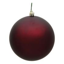 Enfeites Vickerman Vermelho Borgonha Fosco 12 cm Conjunto com 4 Enfeites Vickerman Vermelho Borgonha Fosco 12 cm Conjunto com 4