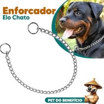 Enforcador Colar Elo Chato Reforçado para Cães