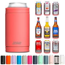 Enfriador Universal Aislado para Latas DUALIE 3 en 1 Coral de 355 mL
