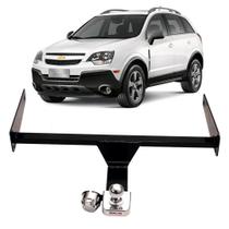 Engate Braconi Captiva 2008 até 2023 1 Furo na Longarina com Bola Cromada Tração até 600kg Modelo Fixo - GM-37 Engate Braconi Captiva 2008 até 2023 1 Furo na Longarina com Bola Cromada Tração até 600kg Modelo Fixo - GM-37