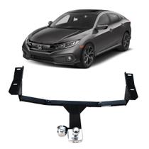 Engate Braconi New Civic 2017 até 2023 G10 Não Precisa Furar com Bola Cromada Tração até 450kg Modelo Fixo IM-173 Engate Braconi New Civic 2017 até 2023 G10 Não Precisa Furar com Bola Cromada Tração até 450kg Modelo Fixo IM-173