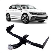 Engate Braconi TIGUAN 2018-2023 Não Precisa Furar com Bola Cromada Tração 600kg Modelo Fixo-VW-59