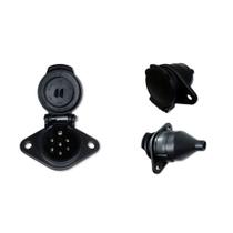 ENGATE CARRETA FEMEA 7 POLO REDONDO PLASTICO para CAMINHOES