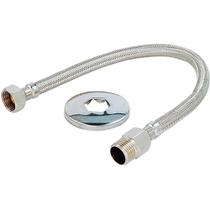 Engate Cromado Flex Alpha 40Cm Malha Inox