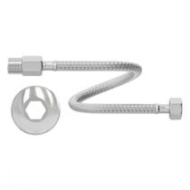 Engate Cromado Flex Censi 40Cm Malha Inox