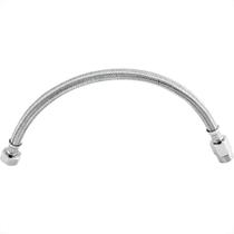 Engate Cromado Flex Higiban 40Cm Malha Inox