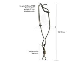 ENGATE DE AÇO INOX n.00 COM GIRADOR