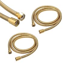 Engate Ducha Higienica Kit 2 Uni Chuveirinho 1 Metro e 20cm Mangueira Lavabo Banheiro Hidraulica Sanitario Resistente