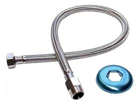 Engate Flexível 40 cm Aço Inox Bestfer Resistente e Durável