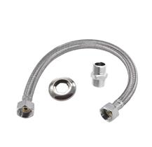 Engate Flexível 40cm Aço Inox Serve Fabrimar/ Deca/ Esteves Prateado Cromado110666 Engate Flexível 40cm Aço Inox Serve Fabrimar/ Deca/ Esteves Prateado Cromado110666