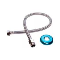 Engate Flexível 40cm x 1/2" em Inox - Pison Engate Flexível 40cm x 1/2" em Inox - Pison