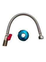 Engate Flexivel 60cm Com Registro Malha Inox Trancado Engate Flexivel 60cm Com Registro Malha Inox Trancado